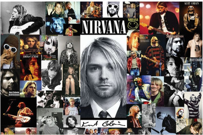 75% OFF on Artmagik Kurt Cobain Nirvana Poster Fine Art Print