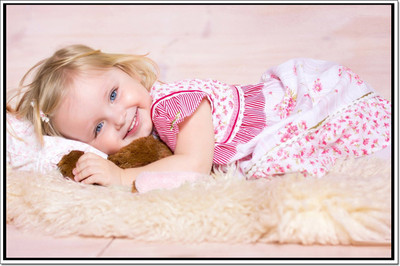 68% OFF on Baby Girl Relaxing Poster Paper Print