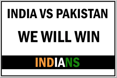 68% OFF on India vs Pakistan - We will win indians - Poster Paper Print