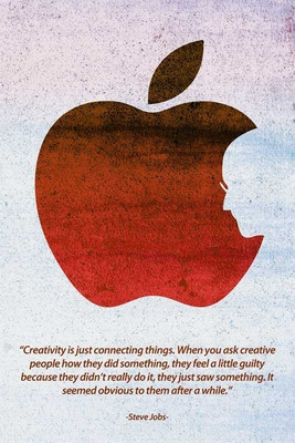 6% OFF on Steve Jobs - Creativity Apple Logo Paper Print 6% OFF on Steve Jobs - Creativity Apple Logo Paper Print