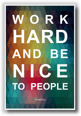 27% OFF on Work Hard Quote Motivational Poster Paper Print 27% OFF on Work Hard Quote Motivational Poster Paper Print