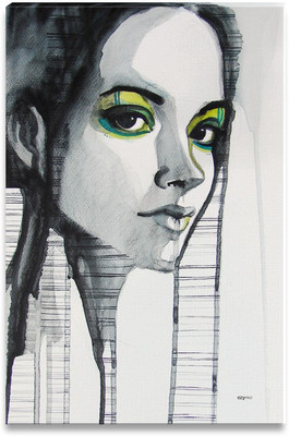 43% OFF on Portrait of Beautiful Girl Canvas Art