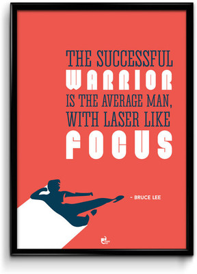 20% OFF on Thinkpot The Successful Warrior - Bruce Lee Framed Paper Print