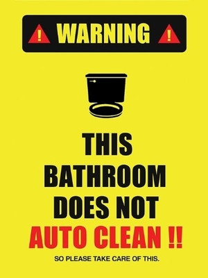 70% OFF on This Bathroom Does Not Auto Clean 3D Poster