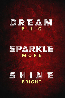 8% OFF on Dream - Sparkle - Shine Paper Print