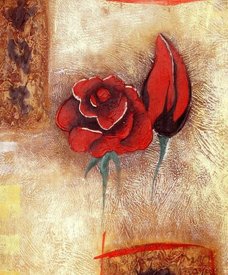 81% OFF on Mesleep Rose Canvas Pianting Without Frame Canvas Art