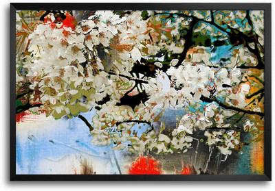 46% OFF on Beautiful Flowers Canvas Paint Laminated Framed Paper Print 46% OFF on Beautiful Flowers Canvas Paint Laminated Framed Paper Print