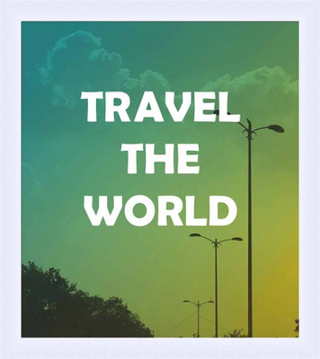 42% OFF on Painting Mantra Framed - Travel The World Paper Print 42% OFF on Painting Mantra Framed - Travel The World Paper Print