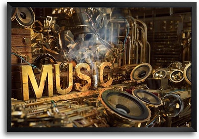 74% OFF on Music Life Speakers Fp00004346 Framed Photographic Paper