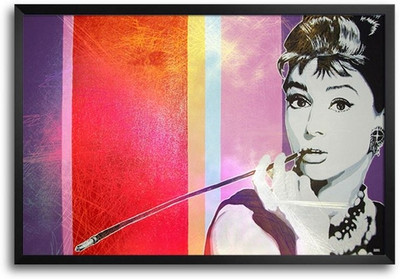 53% OFF on Audrey Hepburn Art Fp00004050 Framed Photographic Paper