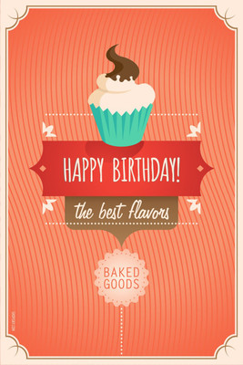 16% OFF on Poster - Promoting Birthday Cakes Paper Print