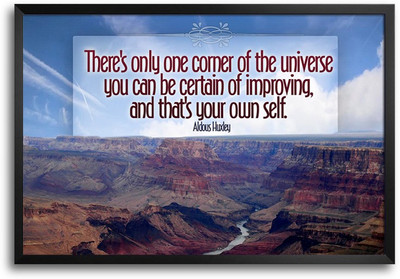 46% OFF on There's Only One Corner of the Universe by Huxley Laminated Framed Paper Print