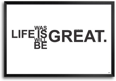74% OFF on Life Is Great Fp00004535 Framed Photographic Paper