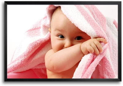 46% OFF on Little Baby Boy Under Towel Laminated Framed Paper Print 46% OFF on Little Baby Boy Under Towel Laminated Framed Paper Print