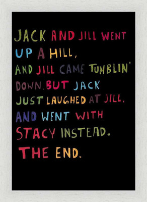 62% OFF on Jack and Jill Framed Poster Fine Art Print
