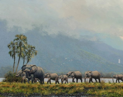 80% OFF on Holicshop elephant Canvas Pianting without Frame Canvas Art