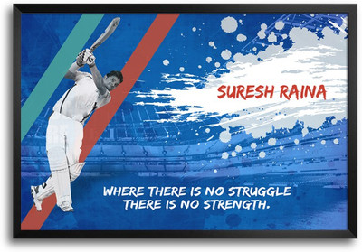 46% OFF on Shopmantra Suresh Raina Quote Paper Print