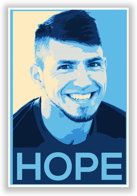 37% OFF on Posterguy Sergio Aguero Manchester City Hope Football And Sports Legends Poster Paper Print