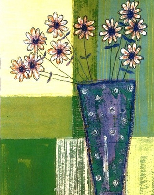 79% OFF on Canvas painting without frame - Sun Flower Pot Canvas Art