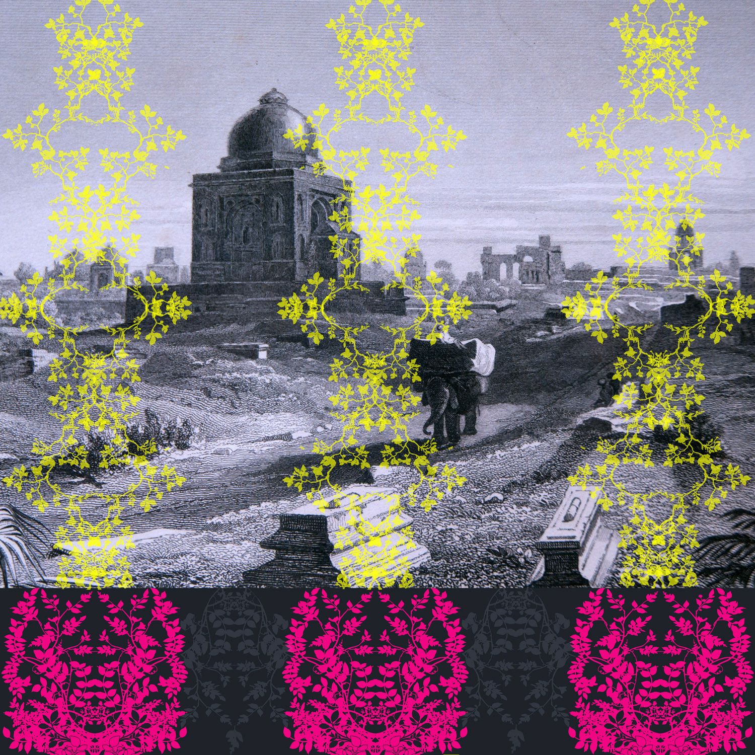 Neon Graveyard Print Neon Graveyard Print