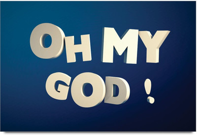 34% OFF on Amy Abstract Oh My God Quote 3D Art 3D Poster