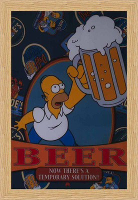51% OFF on Simpson Beer Framed Poster Fine Art Print
