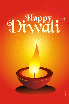 16% OFF on Poster - The Festival Of Lights Is Just Around The Corner Wish You All A Very Happy Diwali Paper Print