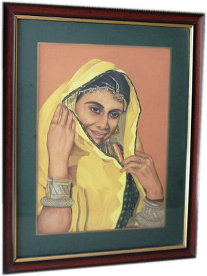 31% OFF on ICB Rural lady face painting on paper Paper Print 31% OFF on ICB Rural lady face painting on paper Paper Print