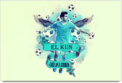 53% OFF on ShopMantra Sergio Footballer Poster Paper Print