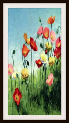 37% OFF on Blooming Flowers Painting Fine Art Print