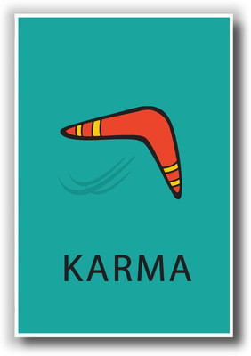 27% OFF on PosterGuy Karma Poster inspired by Boomerang Minimalist Design Paper Print 27% OFF on PosterGuy Karma Poster inspired by Boomerang Minimalist Design Paper Print