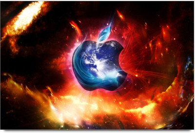 50% OFF on Apple logo with different coloured back Paper Print 50% OFF on Apple logo with different coloured back Paper Print