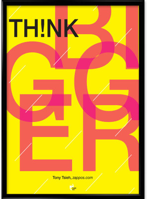 Think Bigger - tony Tsieh, Zappos.Com Framed Photographic Paper Think Bigger - tony Tsieh, Zappos.Com Framed Photographic Paper