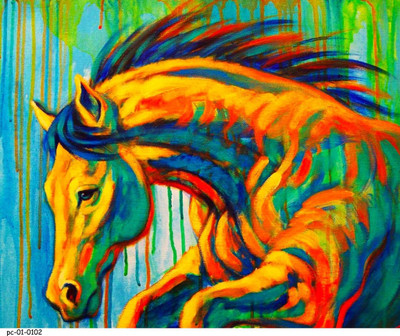 70% OFF on Without Frame -Horse Jump 54-1 Canvas Art