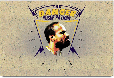 53% OFF on Yusuf Pathan The Danger Laminated Poster Paper Print