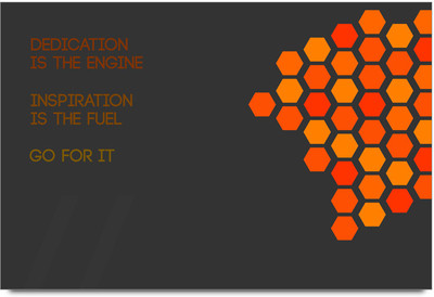 62% OFF on Dedication Quote Paper Print