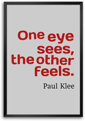 46% OFF on One Eye Sees The Other Feels by Paul Klee Laminated Framed Paper Print