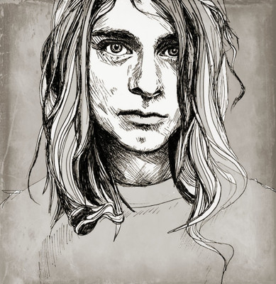 30% OFF on Kurt Cobain Poster Paper Print