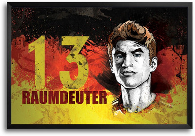46% OFF on Shopmantra Thomas MüLler Germany Football Laminated Frame Poster Paper Print