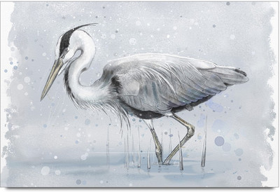34% OFF on Amy Great White Heron with Icy Background 3D Poster