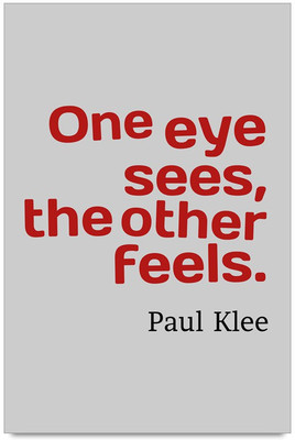 53% OFF on One Eye Sees The Other Feels by Paul Klee Laminated Poster Paper Print