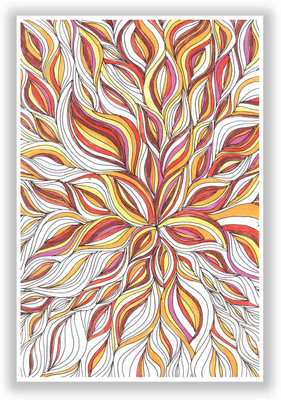 50% OFF on Sunny Floral Petals Sketch Graphic Illustration Paper Print