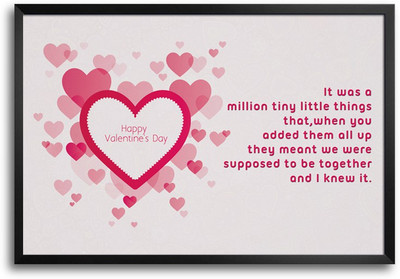 46% OFF on Shopmantra Vector Heart Pattern Poster Paper Print