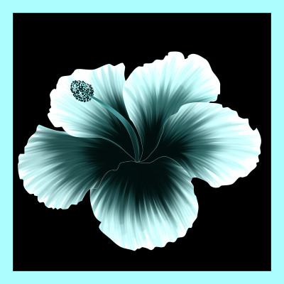 50% OFF on Painted Hibiscus Canvas Art