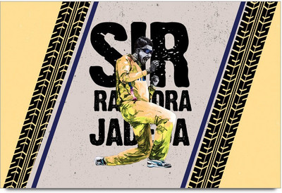 53% OFF on Sir Ravinder jadeja Laminated Poster Paper Print