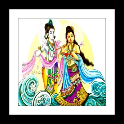 33% OFF on Thousnad Brushes Frameless RD-36: Radha Krishna 8