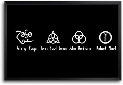 46% OFF on Famous Musicians Minimal Logos Laminated Framed Paper Print 46% OFF on Famous Musicians Minimal Logos Laminated Framed Paper Print