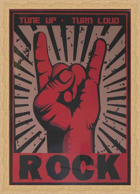 62% OFF on ROCK YOU Framed Poster Fine Art Print
