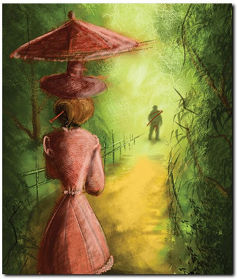 63% OFF on Stybuzz Girl With Umbrella Frameless Canvas Art 63% OFF on Stybuzz Girl With Umbrella Frameless Canvas Art