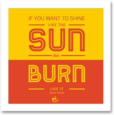 5% OFF on If you want to shine like the sun - Adolf Hitler White Square Frame Photographic Paper